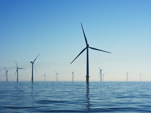 Scene 5 of sustainable industry and clean energy.