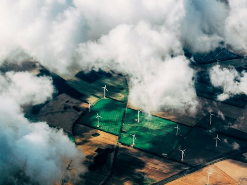 Scene 7 of sustainable industry and clean energy.