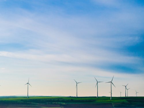 Scene 11 of sustainable industry and clean energy.